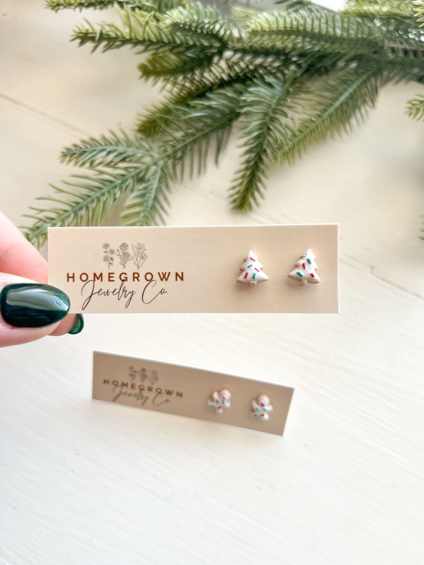 Mini Christmas Cookie Studs