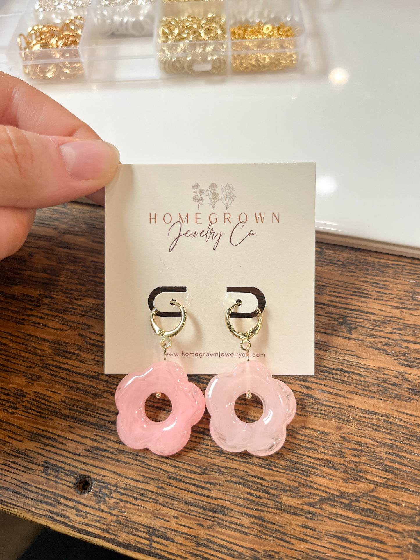 Pink Flower Huggies