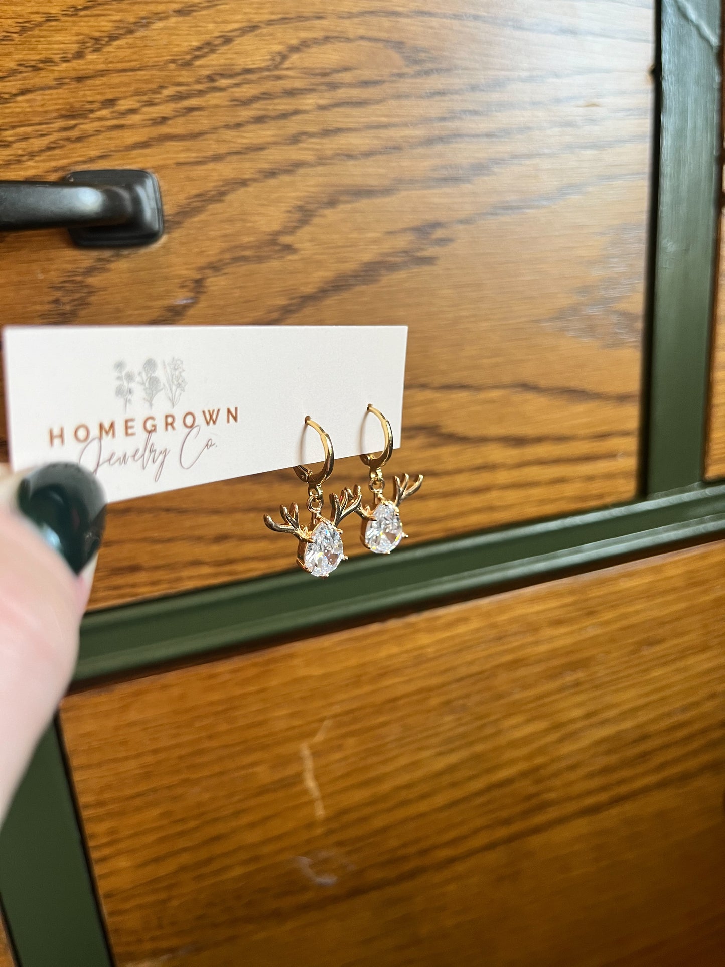 Gold Reindeer Huggies