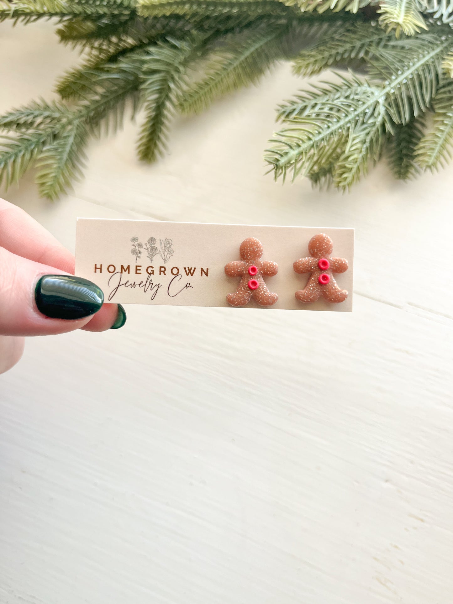 Gingerbread Man Studs