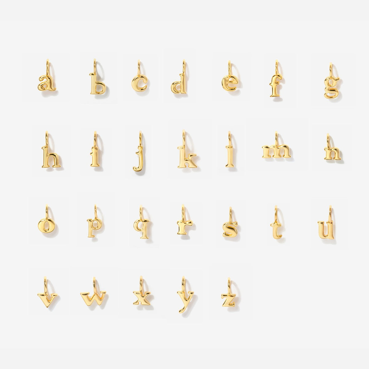 *PREORDER* Lowercase Initial Letter Charm - Gold Filled