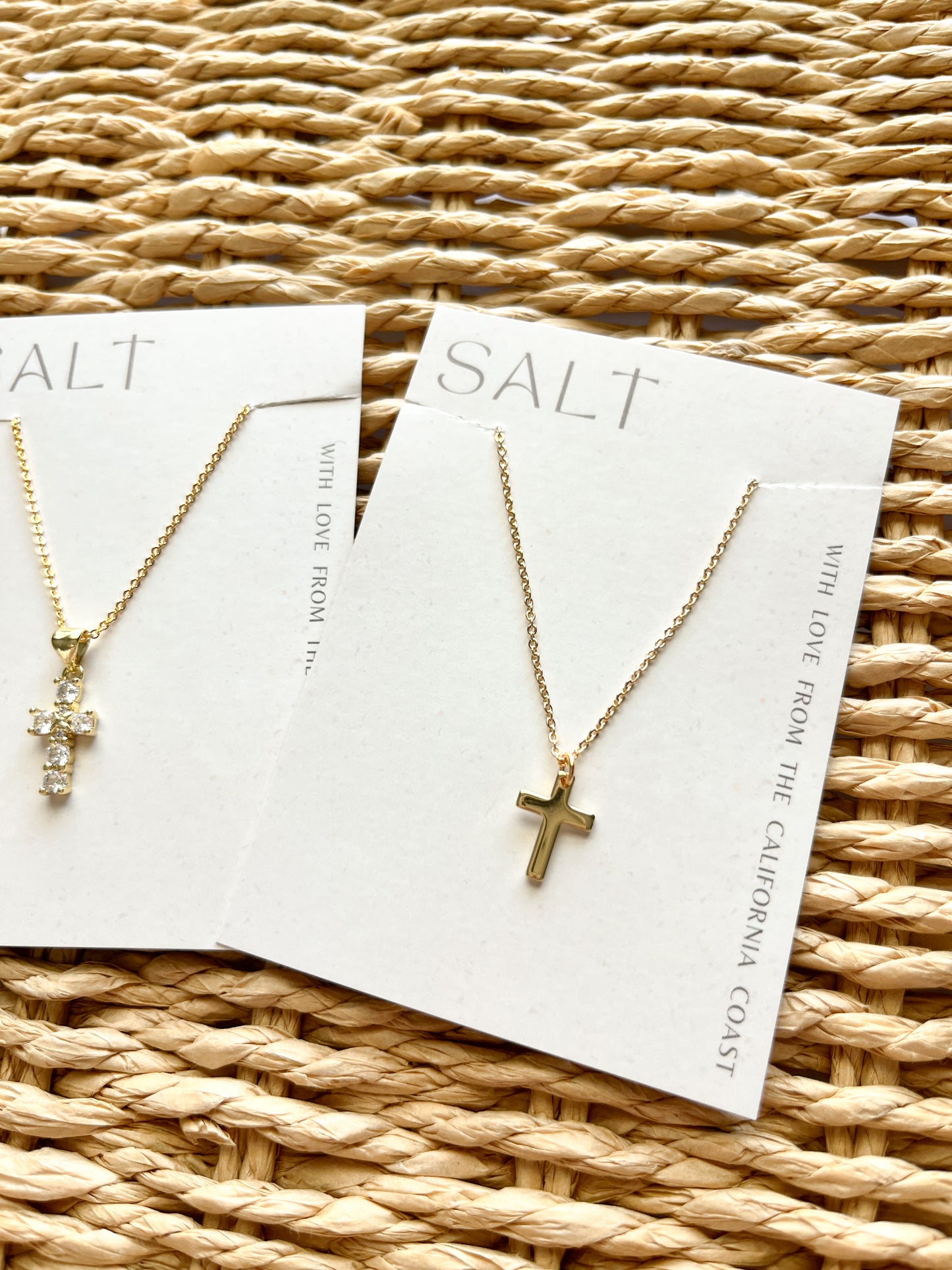 Simple Cross Necklace - Gold Filled