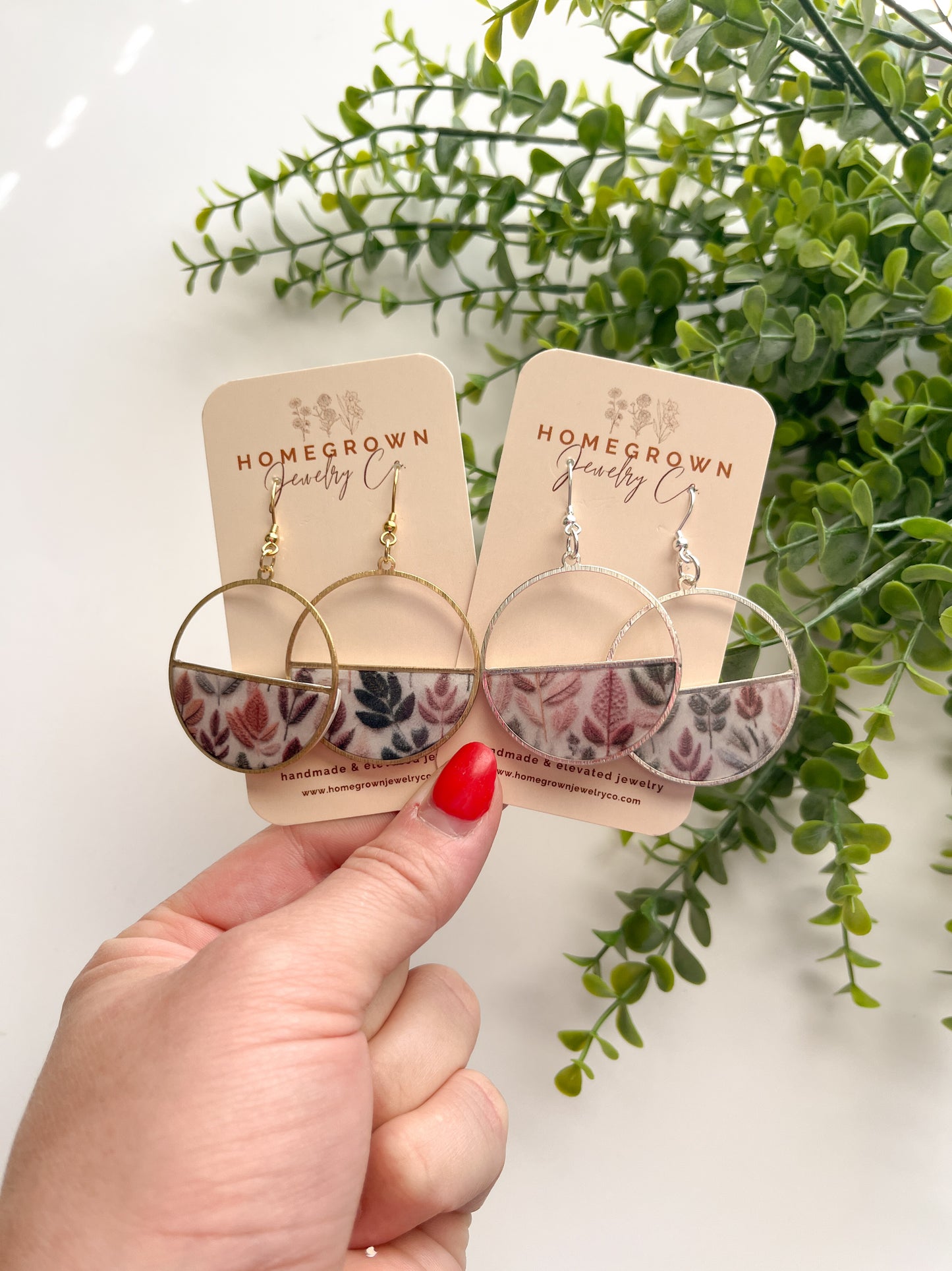 Fall Floral Hoops
