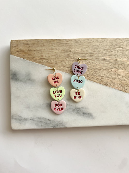 Conversation Heart Dangles