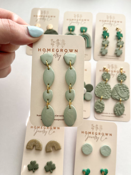 Subtle Green Drops