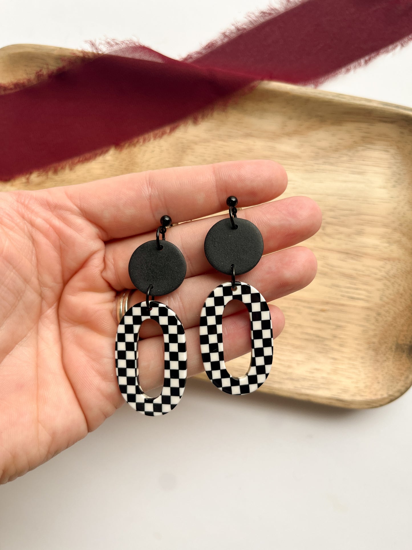 NEW Checkered Black Drops