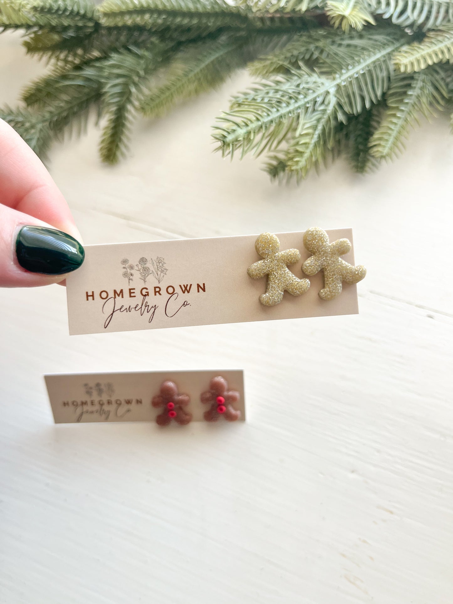 Gingerbread Man Studs