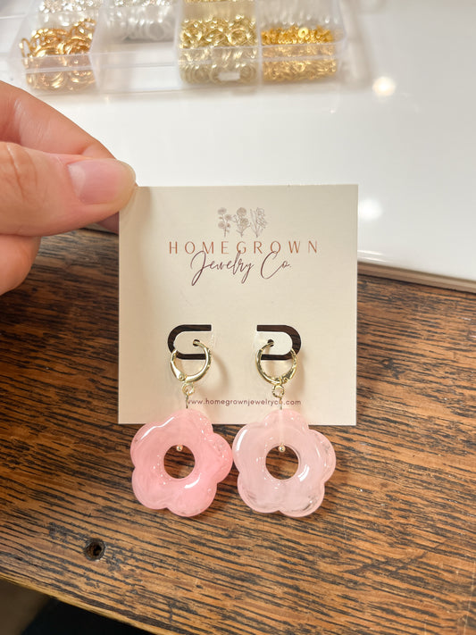 Pink Flower Huggies