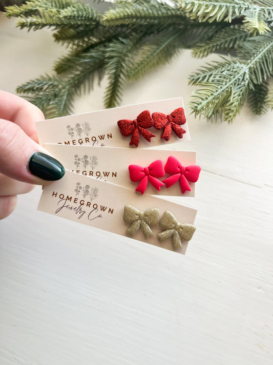 Fancy Bow Studs