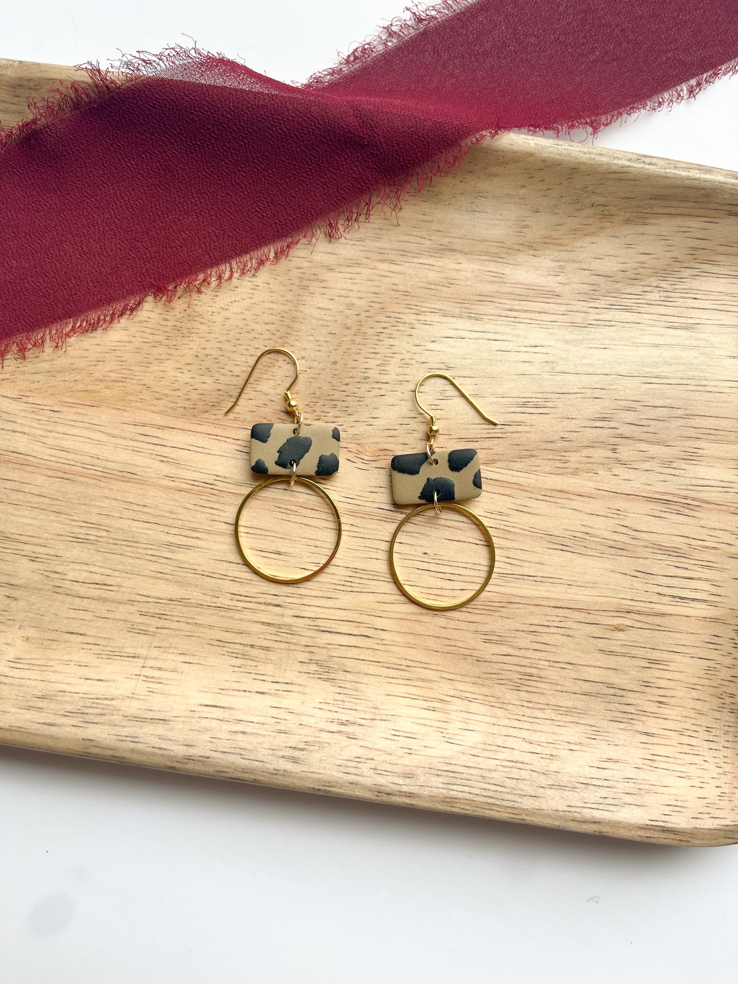 NEW Gold Leopard Dangles