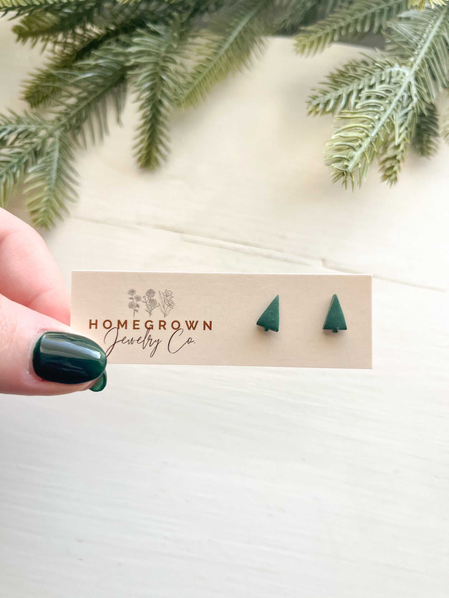 Mini Christmas Tree Studs