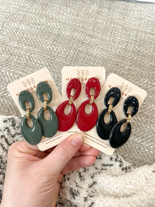 Resin Golden Ring Drops