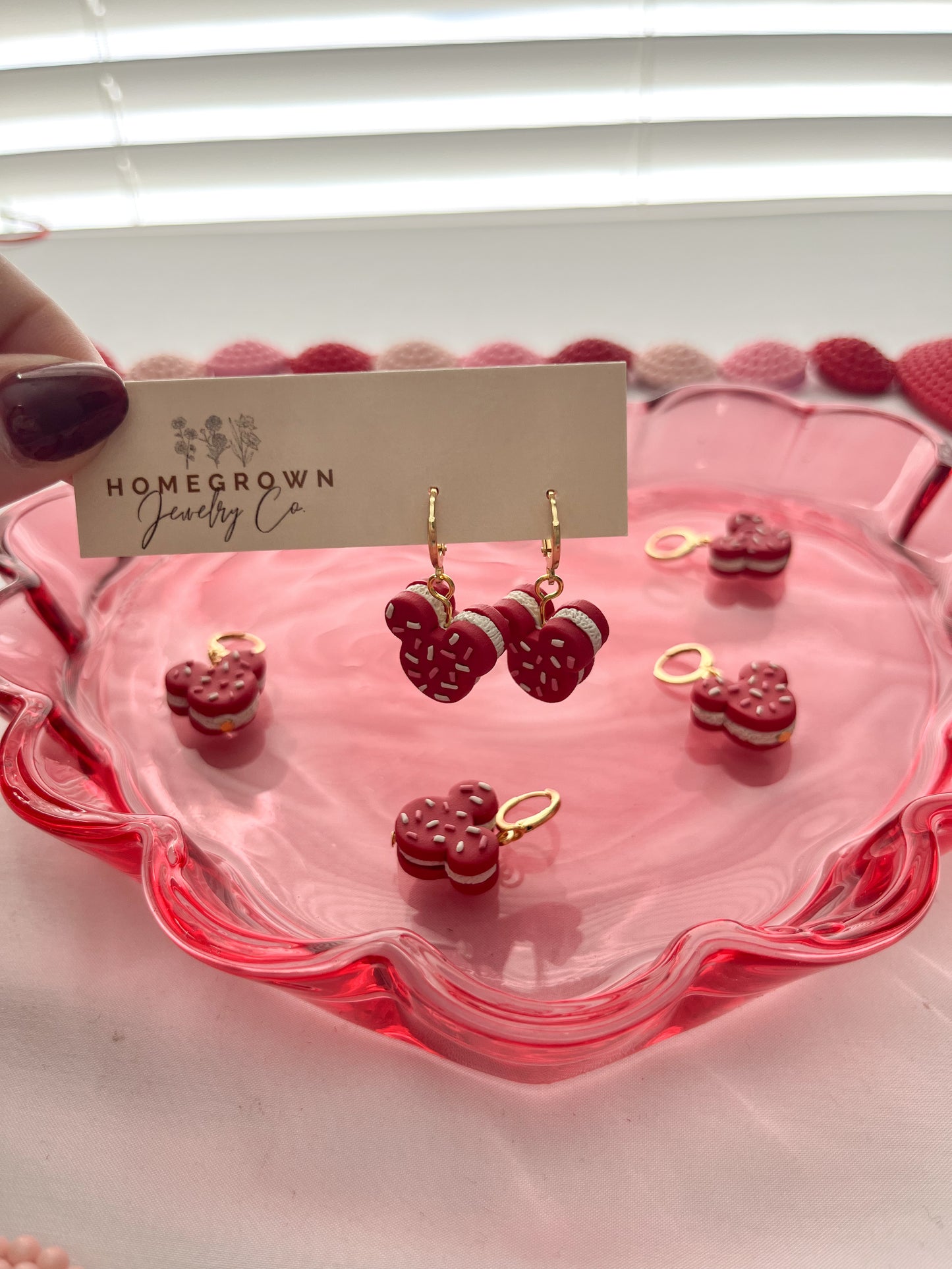 Valentine Mouse Cookie Sandwiches