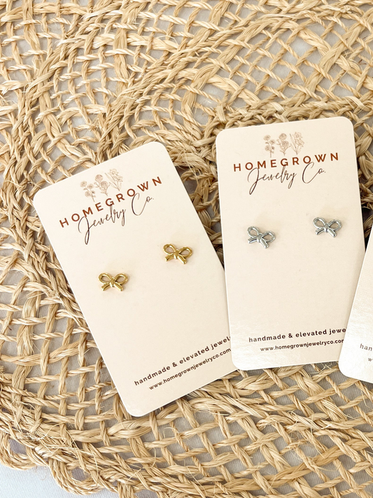 PREORDER Gold-Filled Bow Studs