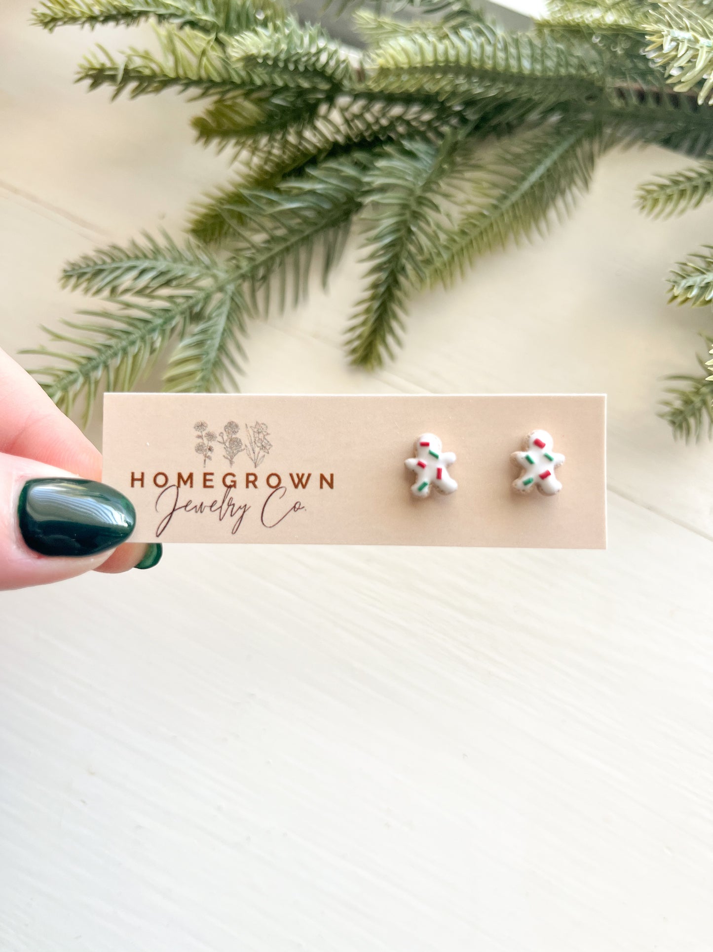 Mini Christmas Cookie Studs