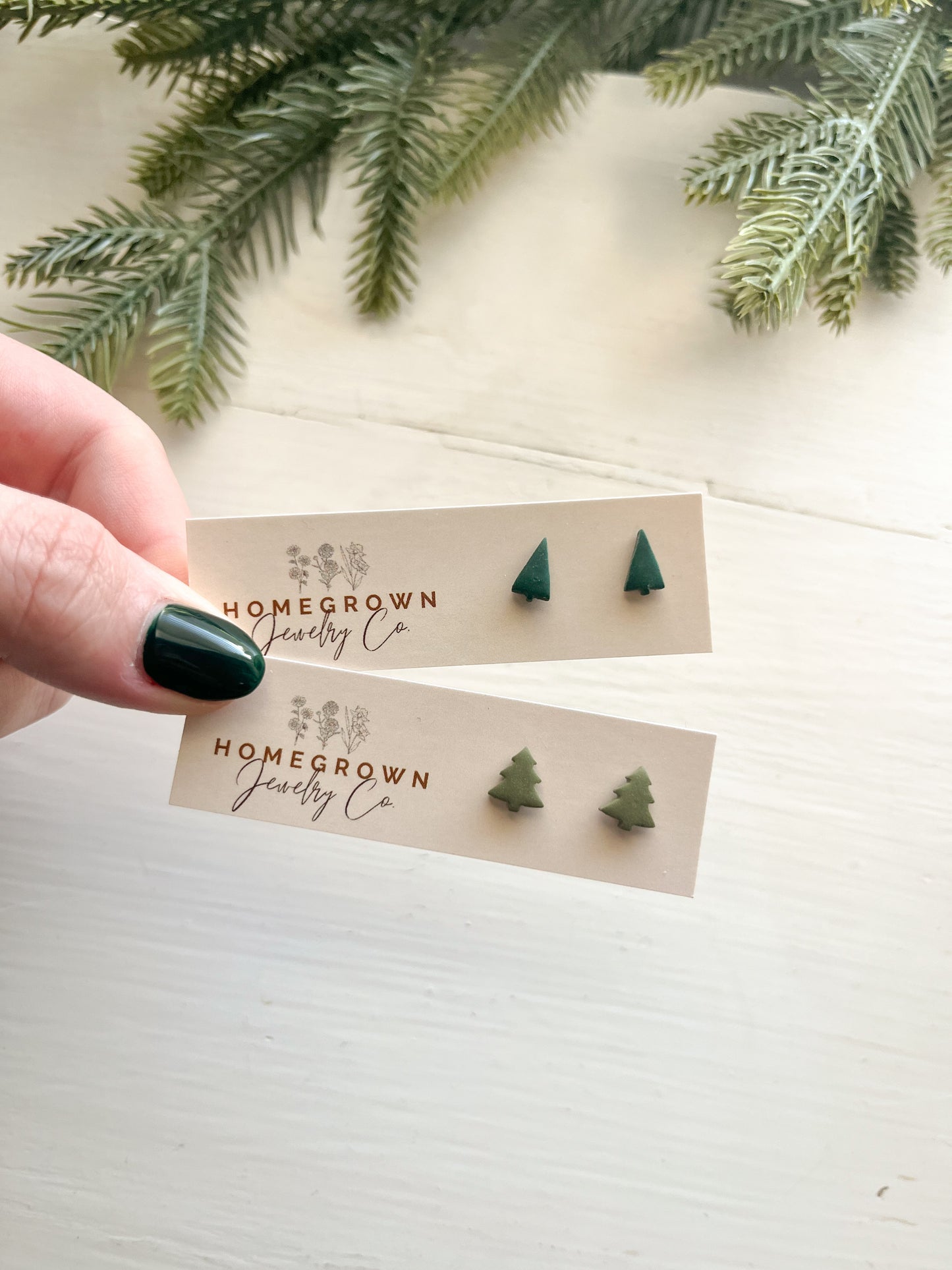 Mini Christmas Tree Studs