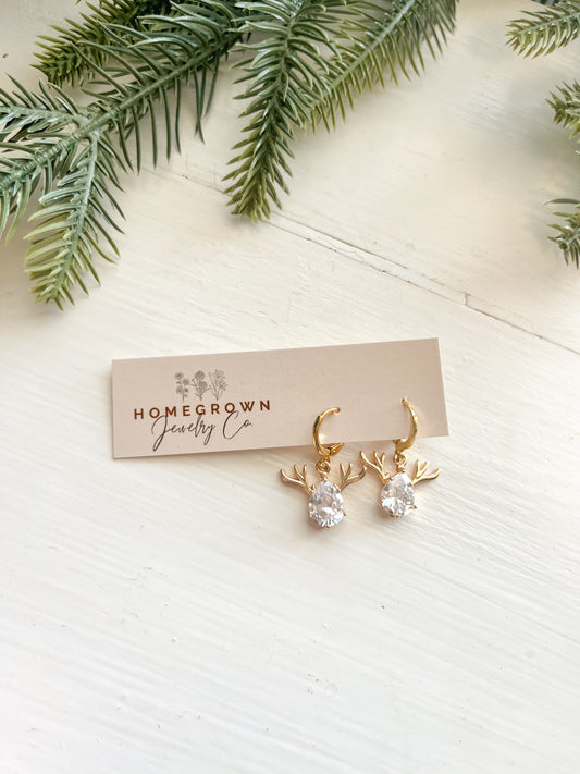 Gold Reindeer Huggies