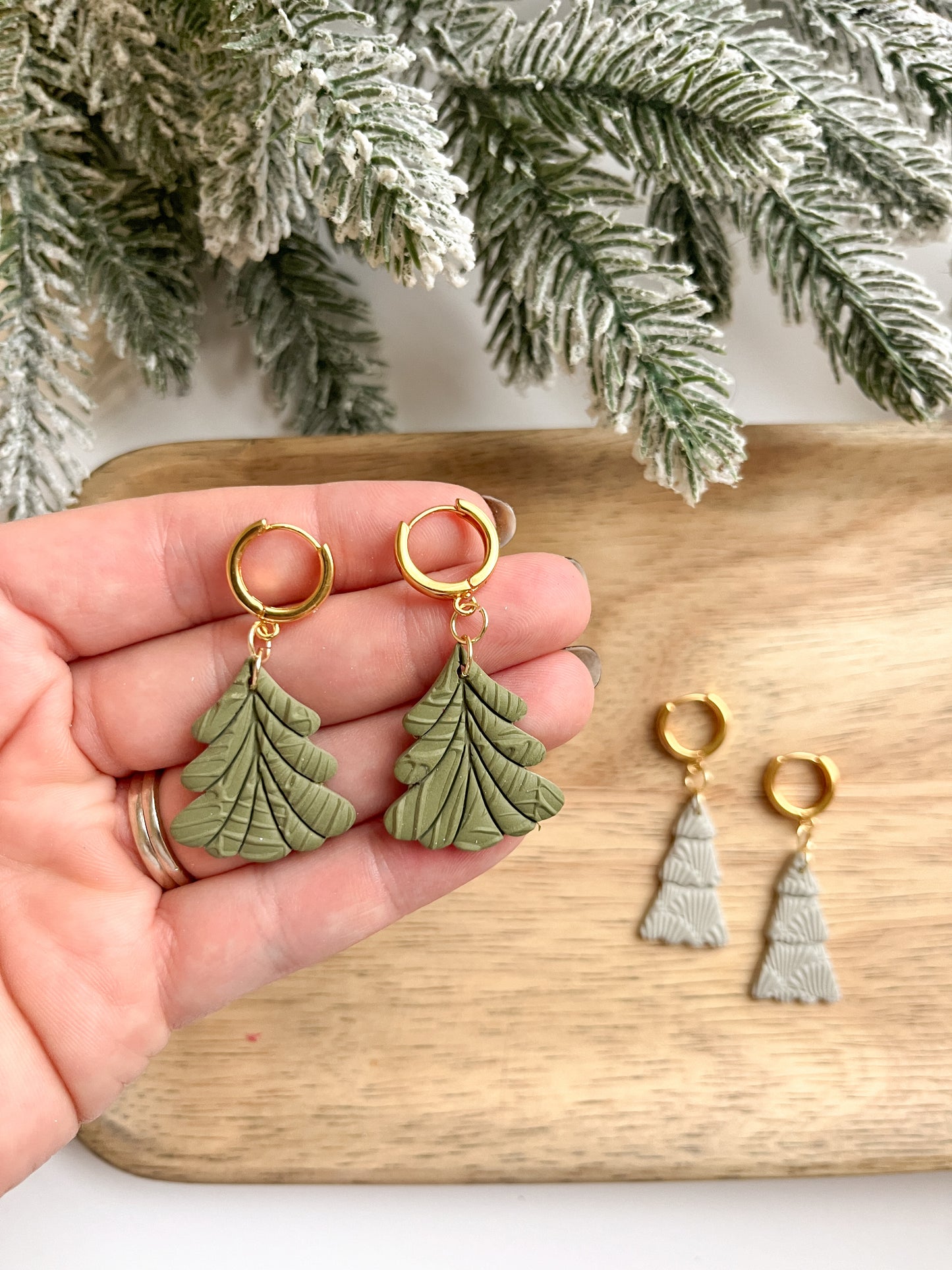 Tree Huggie Hoops