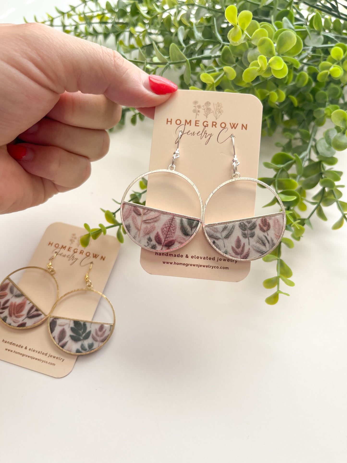 Fall Floral Hoops