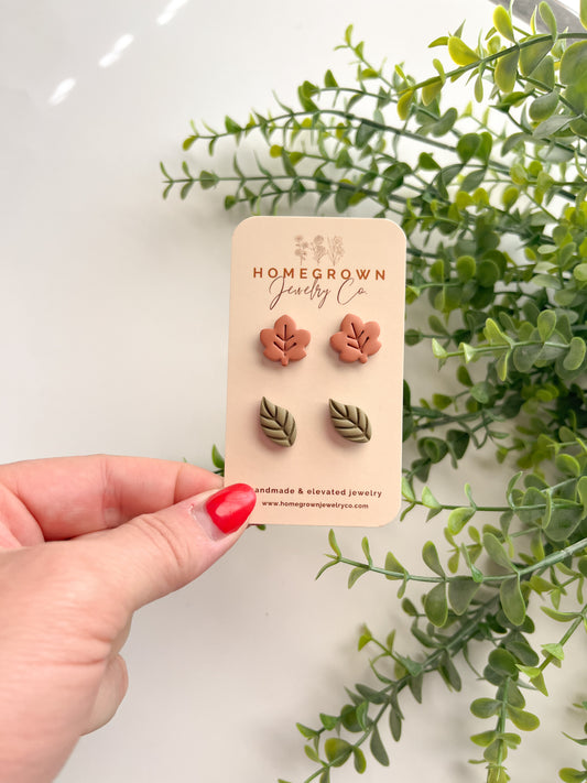 Fall Leaves Stud Pack