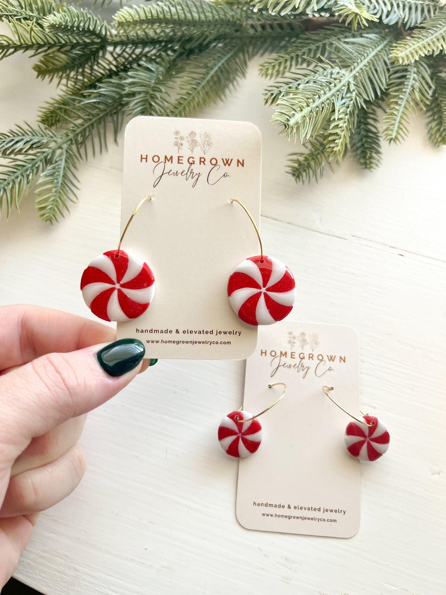 Peppermint Hoops